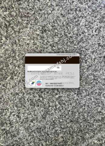 Germany Commerzbank MasterCard photolook backk